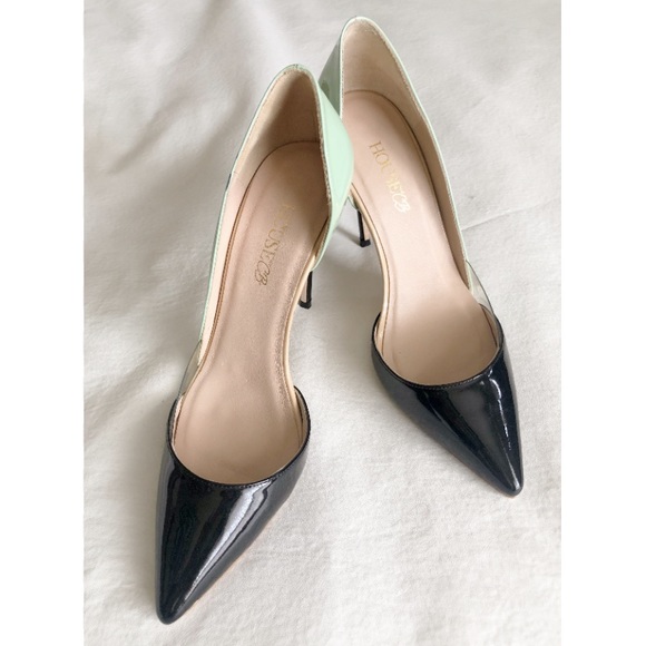 House of CB Roma Stilleto Heels Black/Mint Size: 7 - Picture 6 of 11